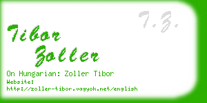 tibor zoller business card